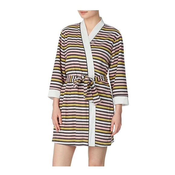 Kate Spade New York Striped Short Terry Robe‎ XS/S - Picture 1 of 7